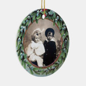 CHRISTMAS MIT MISTLETOES-FOTOVORLAGE KERAMIKORNAMENT (Rechts)