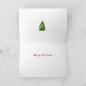 Christmas Mitten Tree Feiertagskarte (Innenseite)