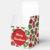 Christmas Mittens Muster Cube Fevor Box Geschenkschachtel (Geöffnet)