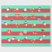 Christmas Mix Pattern Geschenkpapier (Flach)