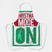 christmas mode on in u schürze (Vorderseite)