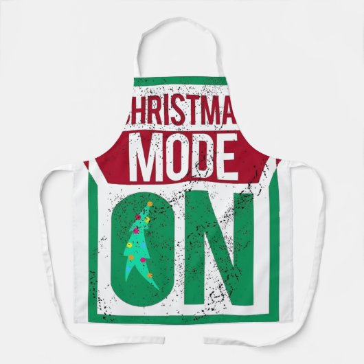 christmas mode on in u schürze (Vorderseite)