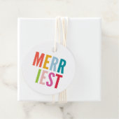 CHRISTMAS Moderne minimale farbenfrohe und fröhlic Geschenkanhänger (Beispiel)