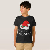 Christmas Mommy Claus Matching Pajama Weihnachtsma T-Shirt (Vorne ganz)