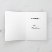 Christmas Monkey Gnome Feiertagskarte (Innenseite)