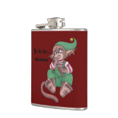 Christmas Monkey Gnome Flask Flachmann (Links)