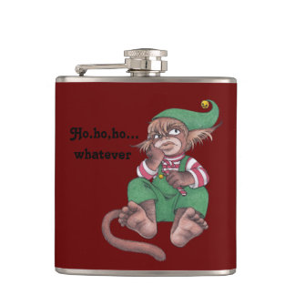 Christmas Monkey Gnome Flask Flachmann