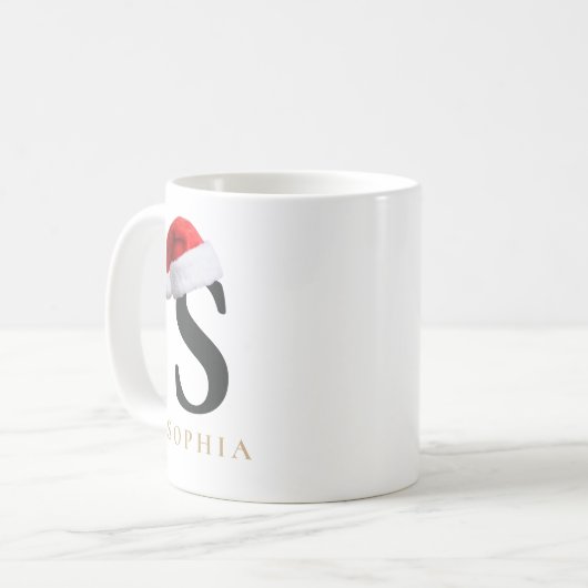Christmas Monogram Mug Kaffeetasse (Vorderseite Links)
