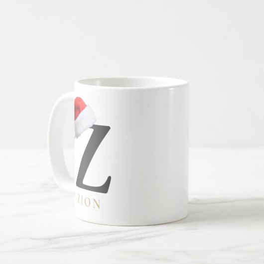 Christmas Monogram Mug Kaffeetasse (Vorderseite Links)