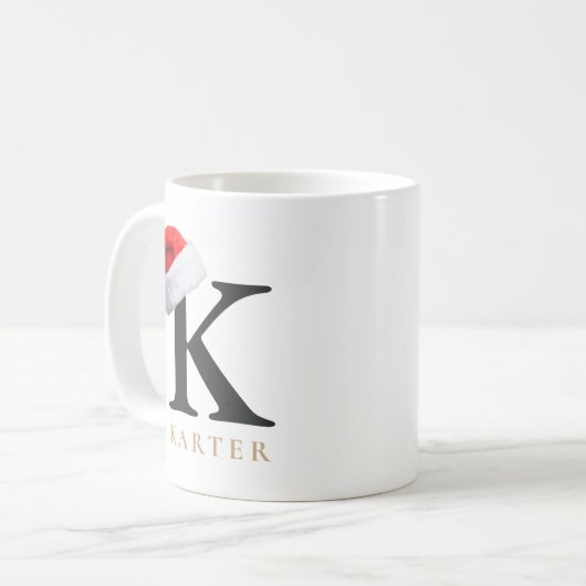 Christmas Monogram Mug Kaffeetasse (Vorderseite Links)