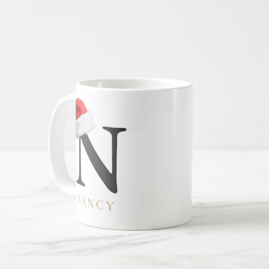 Christmas Monogram Mug Kaffeetasse (Vorderseite Links)