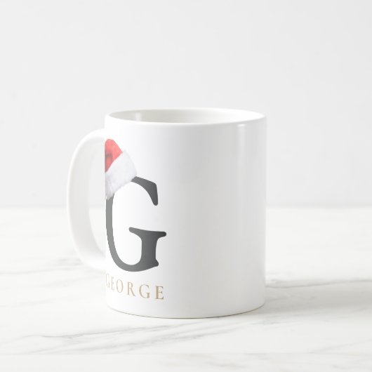 Christmas Monogram Mug Kaffeetasse (Vorderseite Links)