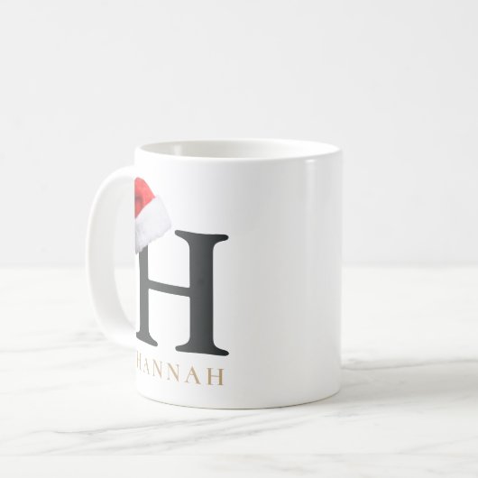 Christmas Monogram Mug Kaffeetasse (Vorderseite Links)