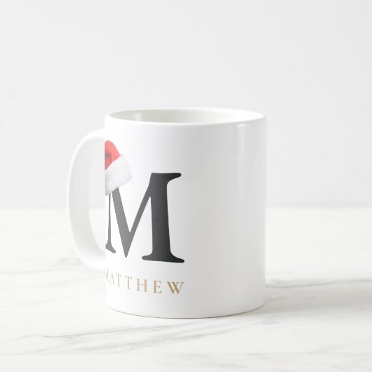 Christmas Monogram Mug Kaffeetasse (Vorderseite Links)