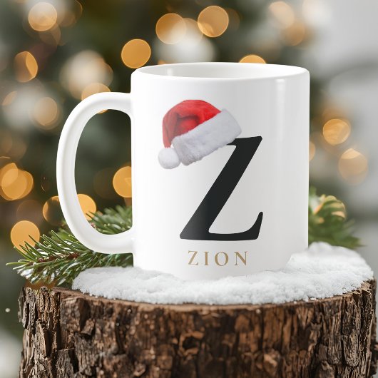 Christmas Monogram Mug Kaffeetasse