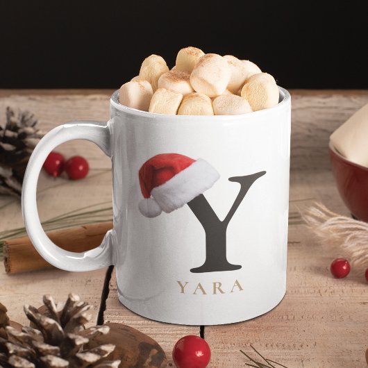 Christmas Monogram Mug Kaffeetasse
