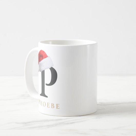 Christmas Monogram Mug Kaffeetasse (Vorderseite Links)
