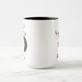 Christmas Monogram Personalized Cup for Friends Tasse (Zentrum)