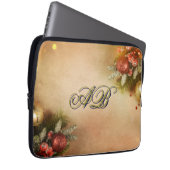 Christmas Monogram Sleeve | Holiday Laptop Case (Vorne Rechts)