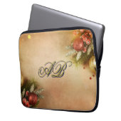Christmas Monogram Sleeve | Holiday Laptop Case (Vorderseite Links)