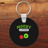 Christmas Moody & Uptight Funny Xmas Holiday S Schlüsselanhänger (Vorderseite)