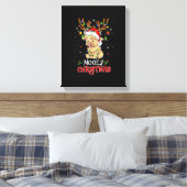 Christmas Mooey Merry Xmas Highland Cow Matching F Leinwanddruck (Insitu (Schlafzimmer))