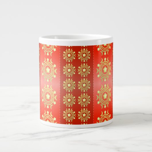 Christmas Moon Star Pattern-65756 Jumbo-Tasse (Vorderseite)