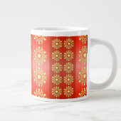 Christmas Moon Star Pattern-65756 Jumbo-Tasse (Rechts)