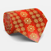 Christmas Moon Star Pattern-65756 Krawatte (Gerollt)