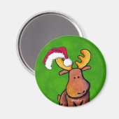 Christmas Moose Magnet (Vorderseite/Rückseite)