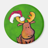 Christmas Moose Magnet (Vorne)