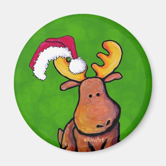 Christmas Moose Magnet (Vorne)