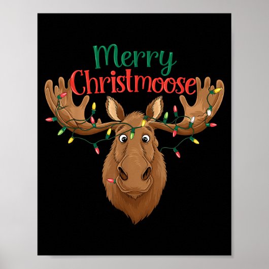 Christmas Moose Merry Christmas Moose Merry Christ Poster (Vorne)