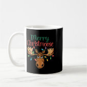 Christmas Moose Merry Christmoose Men Women Kaffeetasse (Links)