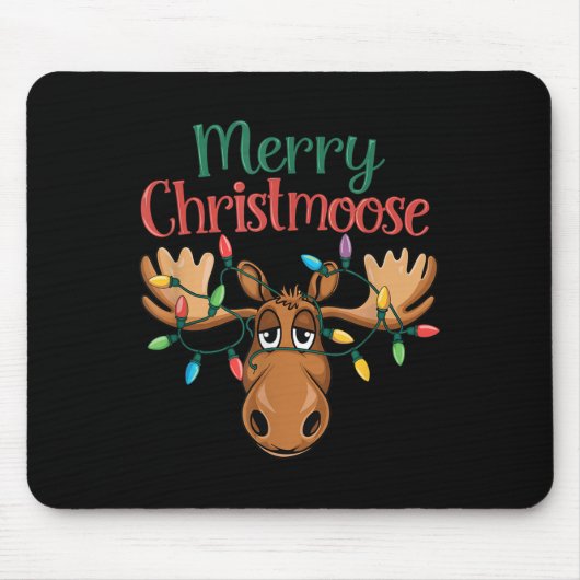Christmas Moose Merry Christmoose Men Women  Mousepad (Vorne)