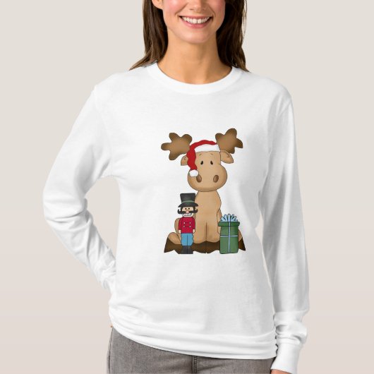 Christmas Moose Nano Long Sleeve T - Shirt (Vorderseite)