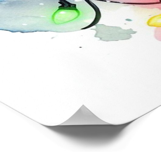 Christmas Moose Poster (Ecke)