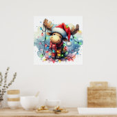 Christmas Moose Poster (Küche)