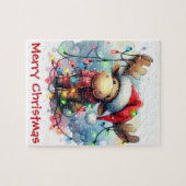 Christmas Moose Puzzle (Horizontal)
