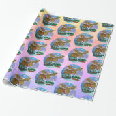 Christmas Moose smaller print Wrapping Paper Geschenkpapier (Ungerollt)
