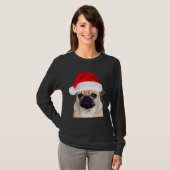 CHRISTMAS MOPS Klassischer T - Shirt 971 (Vorne ganz)