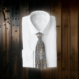 Christmas Morris Angel Snowflakes Steel Grau Krawatte