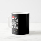 Christmas Most Likely Funny Xmas Family Women Adul Kaffeetasse (Vorderseite Links)