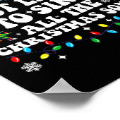 Christmas Most Likely To Sing All The Christmas So Poster (Ecke)