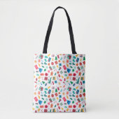 Christmas motif pattern in bright colours tasche (Vorderseite)