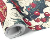 Christmas Motifs Wrapping Paper n3 Geschenkpapier (Rolleneckpunkt)