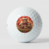 Christmas Mouse Golf Balls Golfball (Vorderseite)