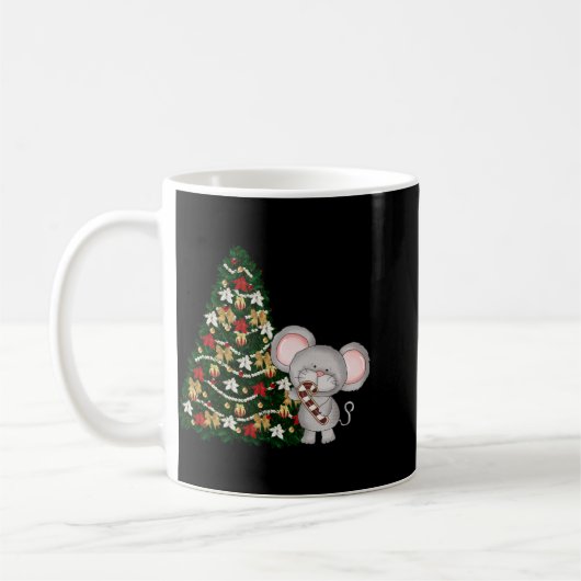 Christmas Mouse T Shirt Kaffeetasse (Links)