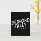 Christmas Movie Clic, Bedford Falls. George Bailey Karte (Gelbe Blume)