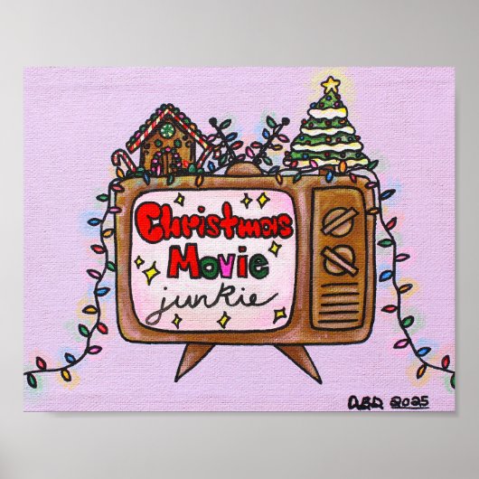 Christmas Movie Junkie 2025 10x8 Poster (Vorne)